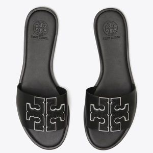 TORY BURCH INES SLIDE SANDALS black size 7